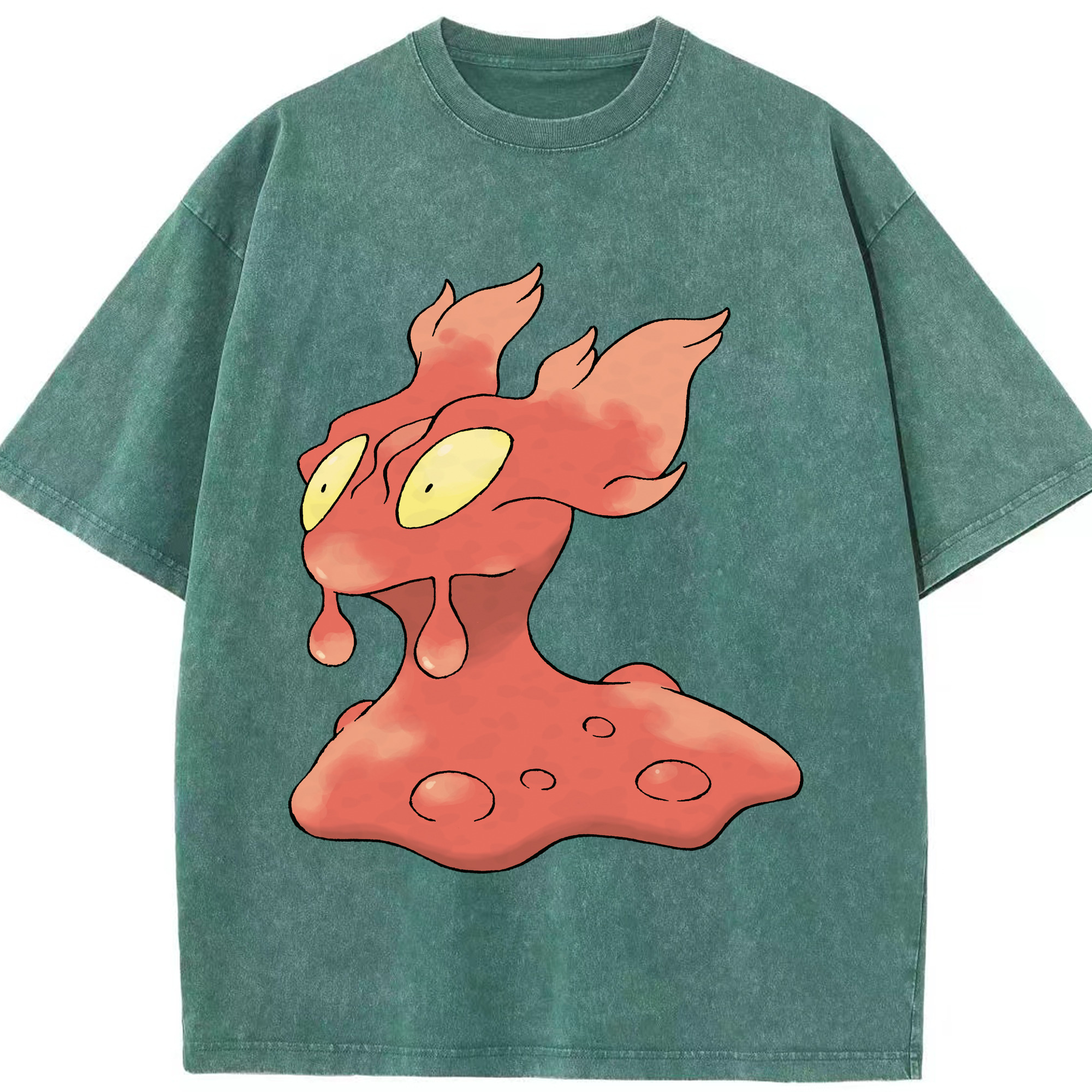 （画像用） ポケットモンスター Pokémon 綿100% ヴィンテージ風 半袖Tシャツ（フロントプリント）